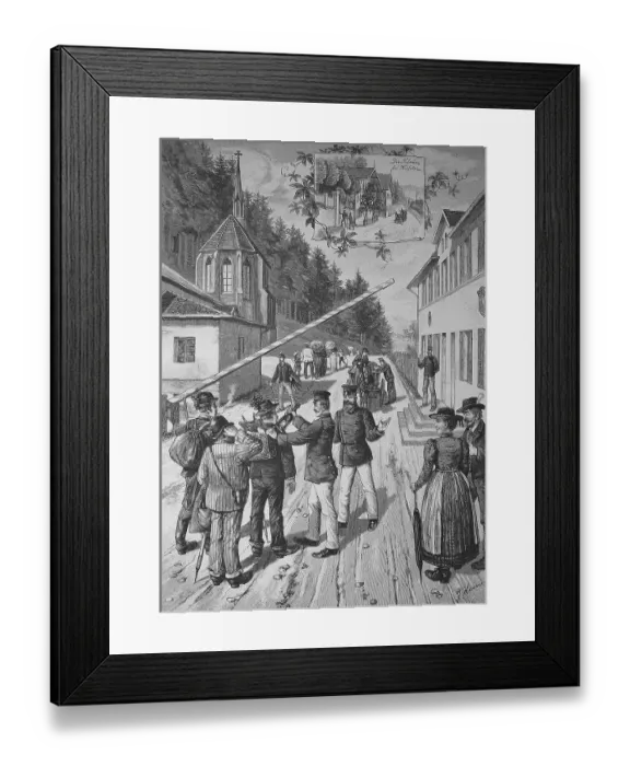 Framed Print : Wine counterfeiter disguised as excursionist caught at the Bavarian border near Kufstein