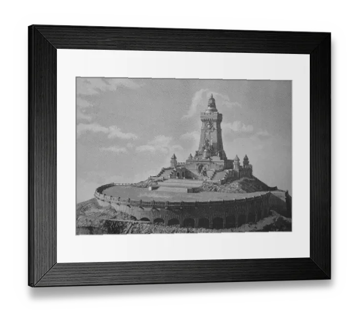 Framed Print : An Architectural Design for the Emperor's Monument at Kyffhaeuser