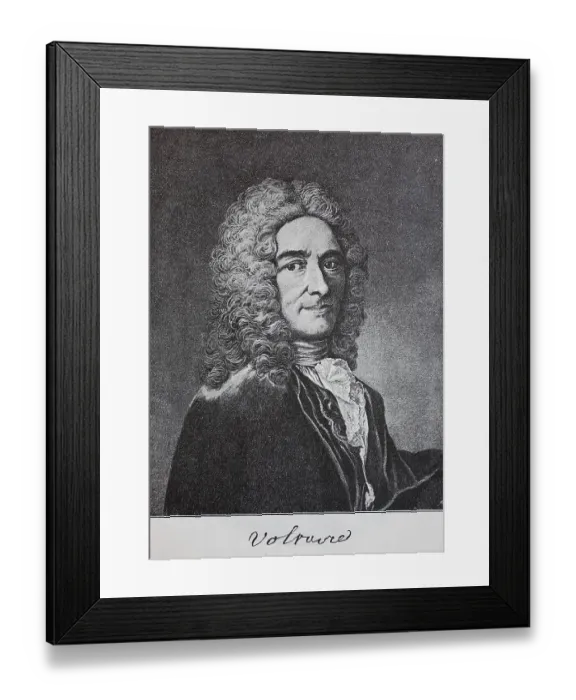 Framed Print : Voltaire, Francois-Marie Arouet