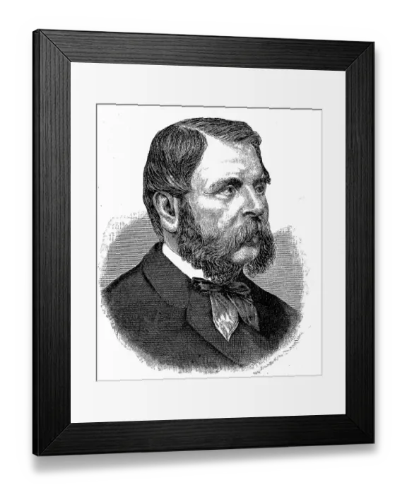 Framed Print : William Henry Waddington (11 December 1826) (13 January 1894)