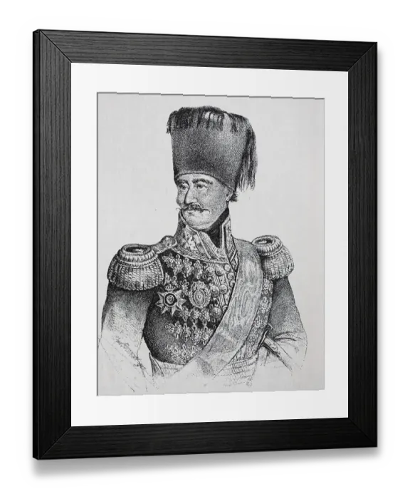 Framed Print : Prince Milos Obrenovich I of Serbia