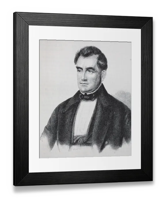 Framed Print : Heinrich Wilhelm August Freiherr von Gagern (20 August 1799) (22 May 1880)