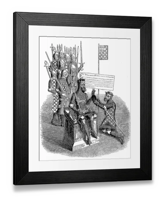 Framed Print : William the Conqueror enfeoffs the Duke of Brittany