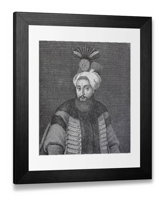 Framed Print : Selim III. 24. December 1762, 28 Framed Print : Selim III. 24. December 1762, 28