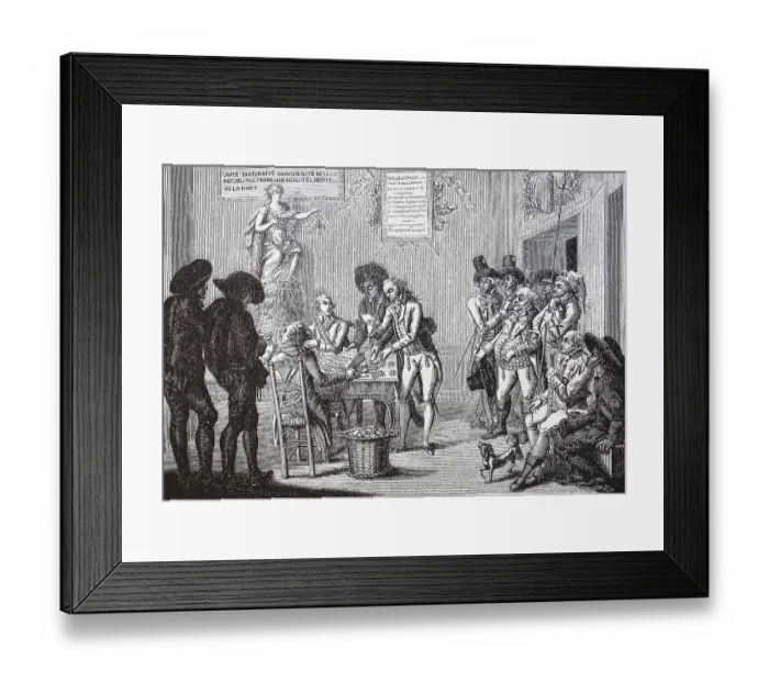 Framed Print : French Revolution, Pamphlet Concerning the Abolition of the Orders