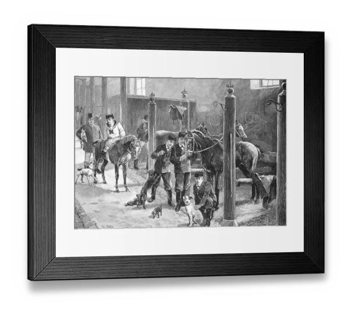 Framed Print : The Four Eldest Imperial Princes at their Horses
