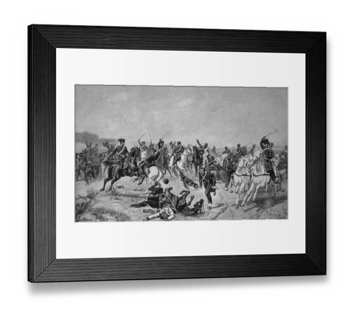Framed Print : The 11 Hussars at Vionville, 16 August 1870