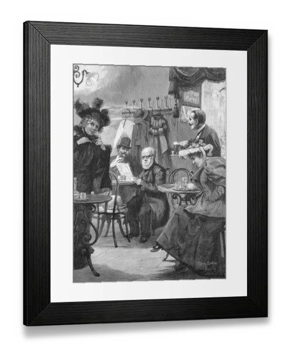 Framed Print : Adolph Friedrich Erdmann Menzel Framed Print : Adolph Friedrich Erdmann Menzel