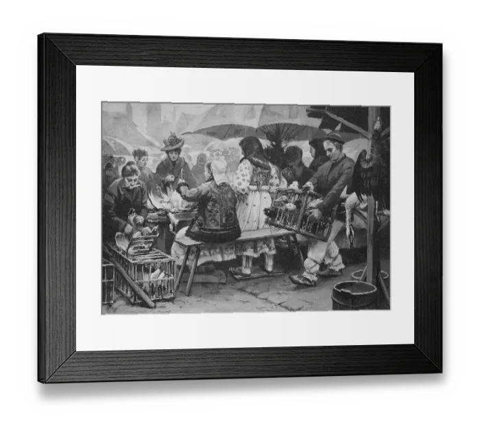 Framed Print : Weekly market in Agram, Zagreb