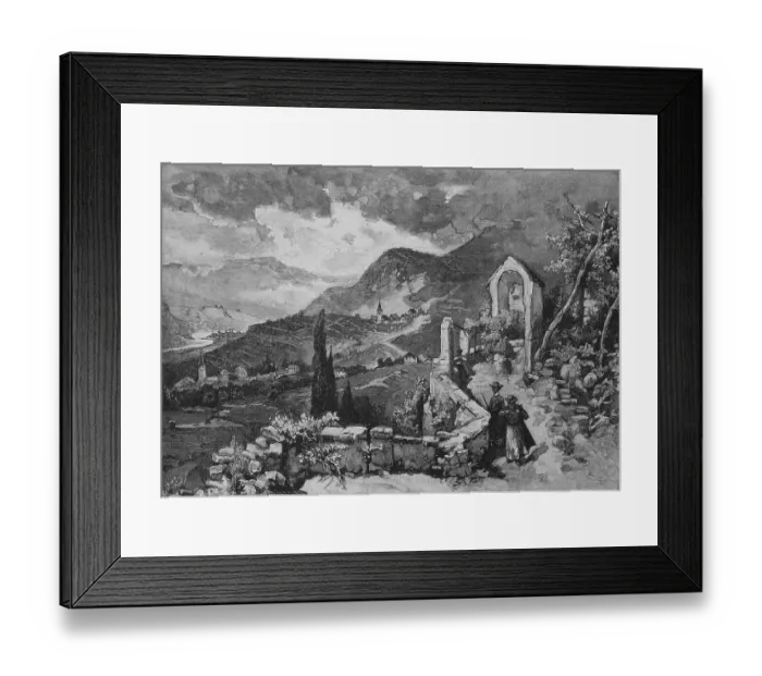 Framed Print : The Magdalenen Hill near Bolzano in South Tyrol