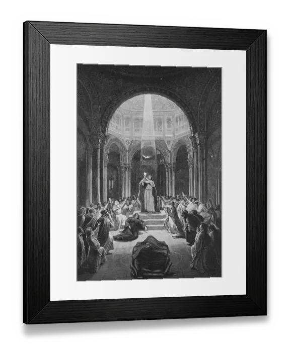 Framed Print : Parsifal shows the Holy Grail, work by Richard Wagner
