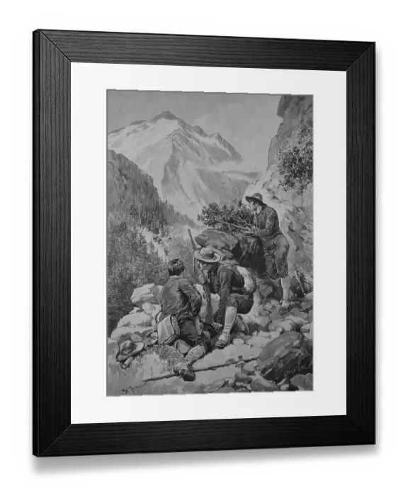 Framed Print : Gem hunter in the Valais in Switzerland Framed Print : Gem hunter in the Valais in Switzerland