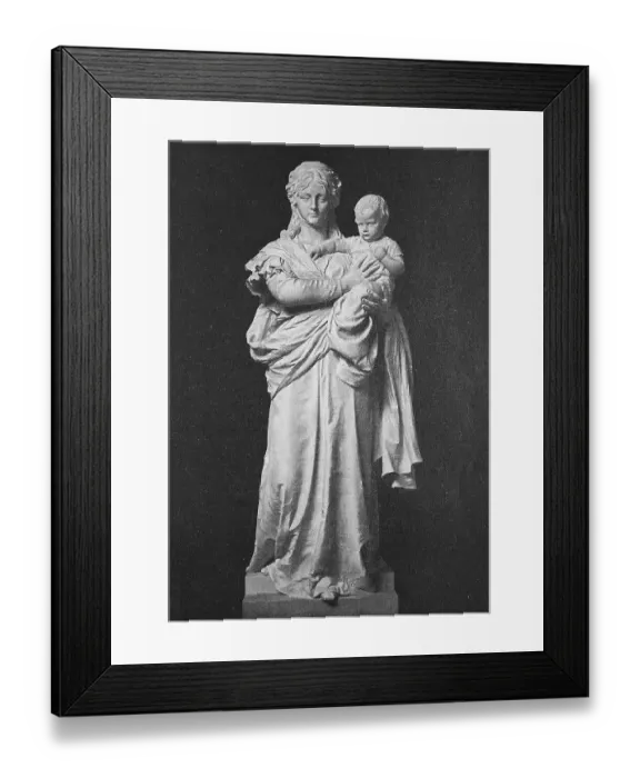 Framed Print : Queen Luise with Prince Wilhelm after a marble statue by Fritz Schaper Framed Print : Queen Luise with Prince Wilhelm after a marble statue by Fritz Schaper