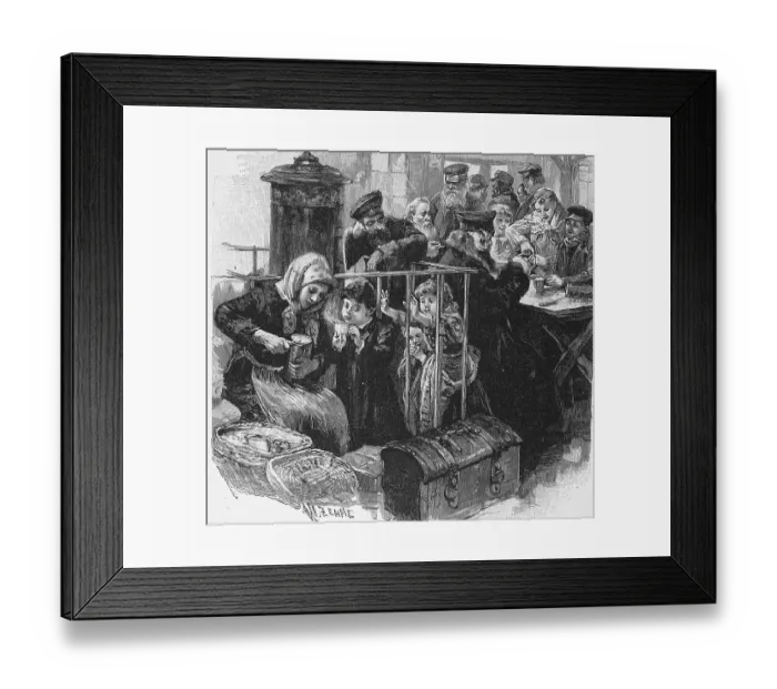 Framed Print : In the waiting room of the emigrant railway station in Ruhleben Framed Print : In the waiting room of the emigrant railway station in Ruhleben