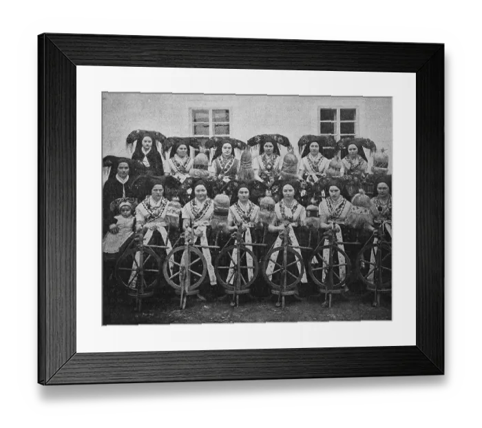 Framed Print : A Spinning Room Society in the Spreewald