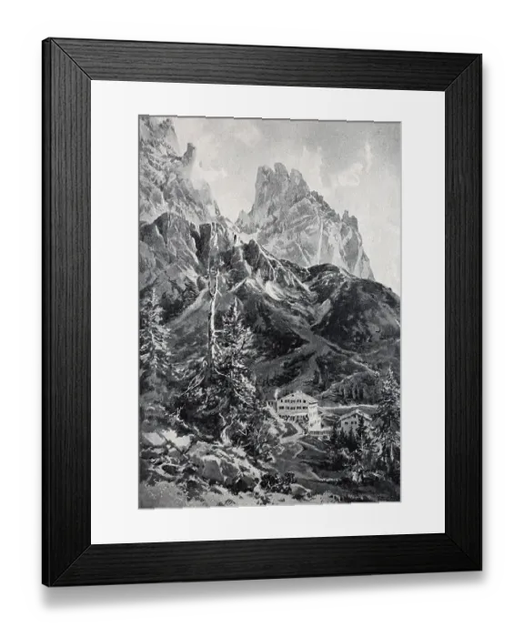 Framed Print : Monte Cristallo and Piz Popena Framed Print : Monte Cristallo and Piz Popena