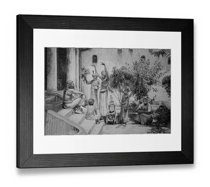 Framed Print : Devil Dancers in Sri Lanka, Sinhalese Devil Dancers
