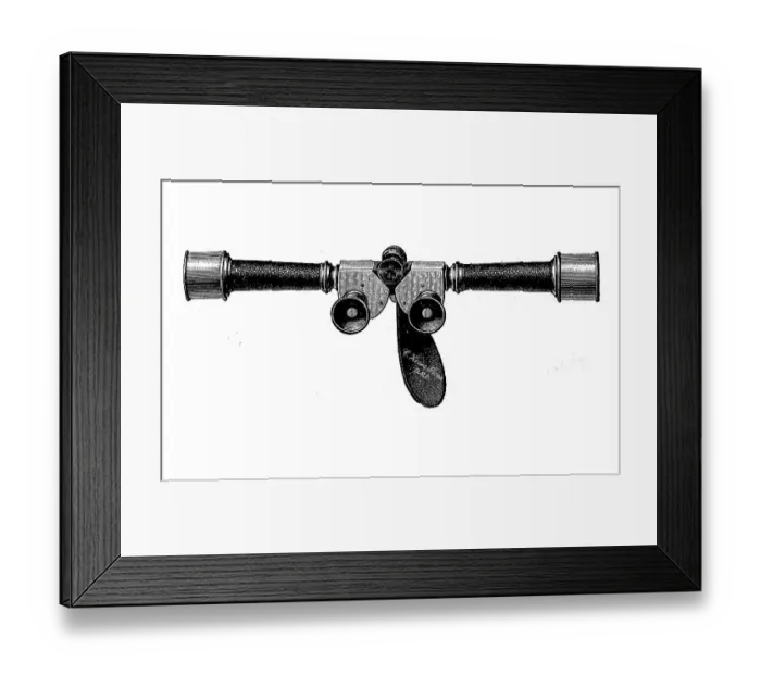 Framed Print : Relief telescope or scissors telescope in stretched position Framed Print : Relief telescope or scissors telescope in stretched position