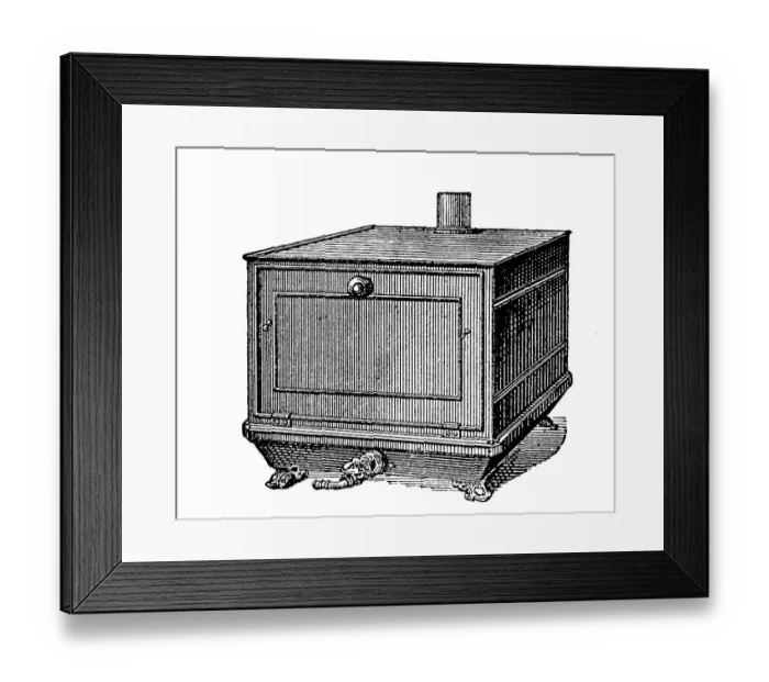 Framed Print : Roasting Bonnet, Baking Bonnet from 1895