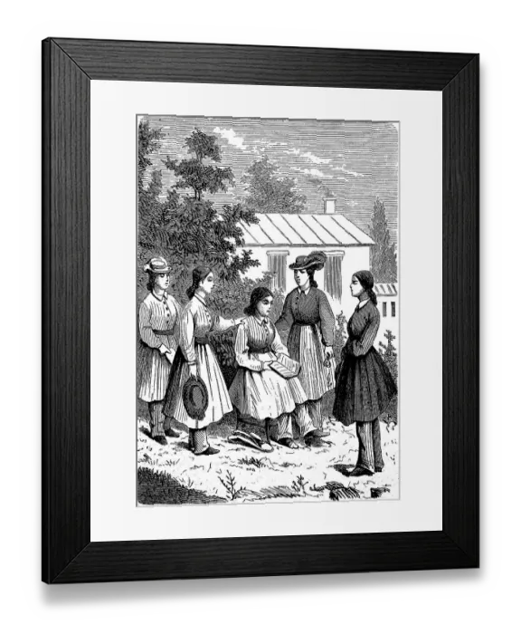 Framed Print : Girl of the Bible Communists, Mormons Framed Print : Girl of the Bible Communists, Mormons