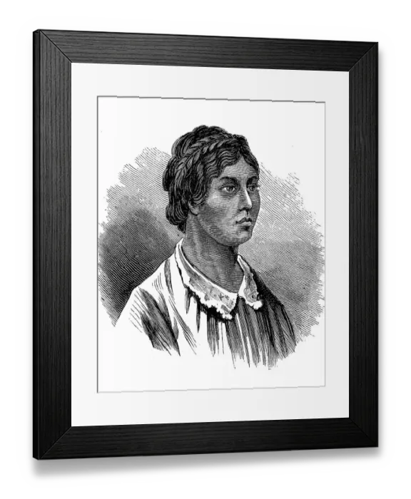 Framed Print : A Woman of the Howa Tribe from Madagascar