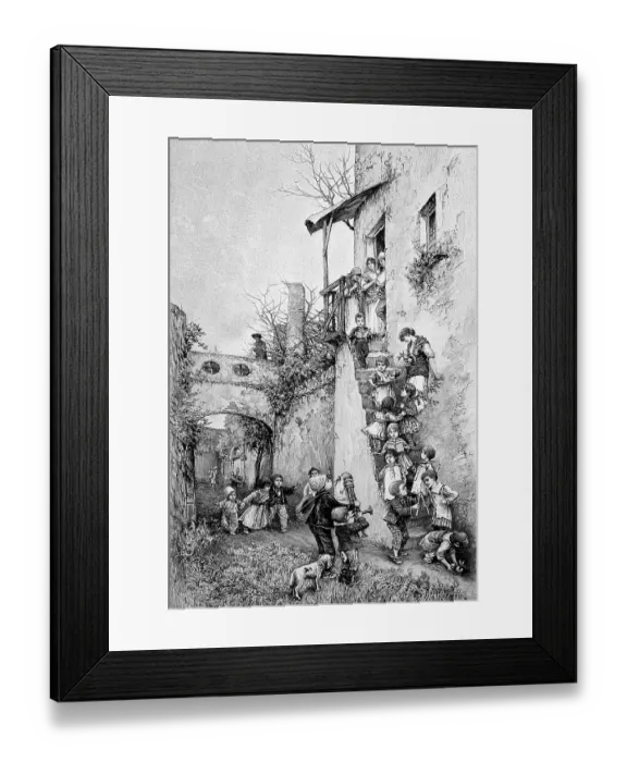 Framed Print : Children's Christmas in Italy Framed Print : Children's Christmas in Italy