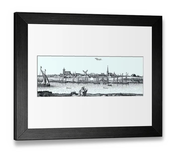 Framed Print : Wesel in the Middle Ages, North Rhine-Westphalia Framed Print : Wesel in the Middle Ages, North Rhine-Westphalia