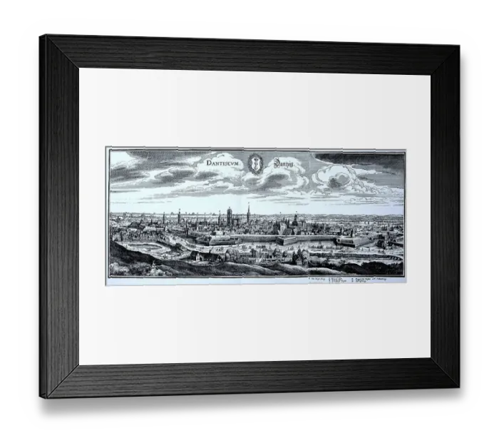 Framed Print : Gdansk in the Middle Ages, today Poland
