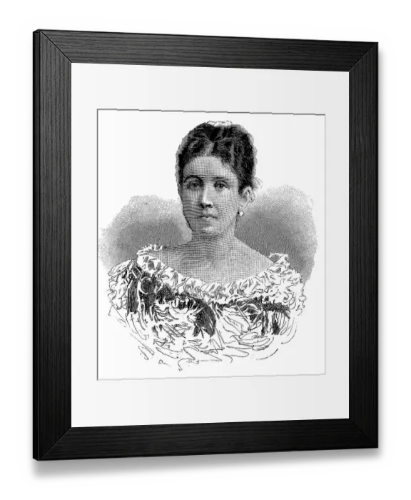 Framed Print : Sophie Schliemann, nee Sophia Engastromenos