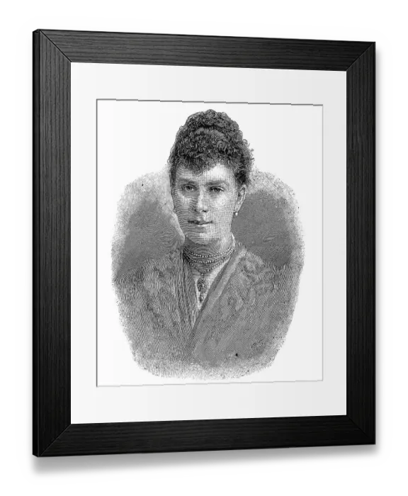 Framed Print : Maria von Teck, Victoria Maria Augusta Louise Olga Pauline Claudine Agnes