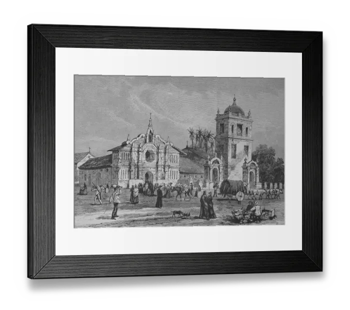 Framed Print : Cathedral of San Miguel in Salvador