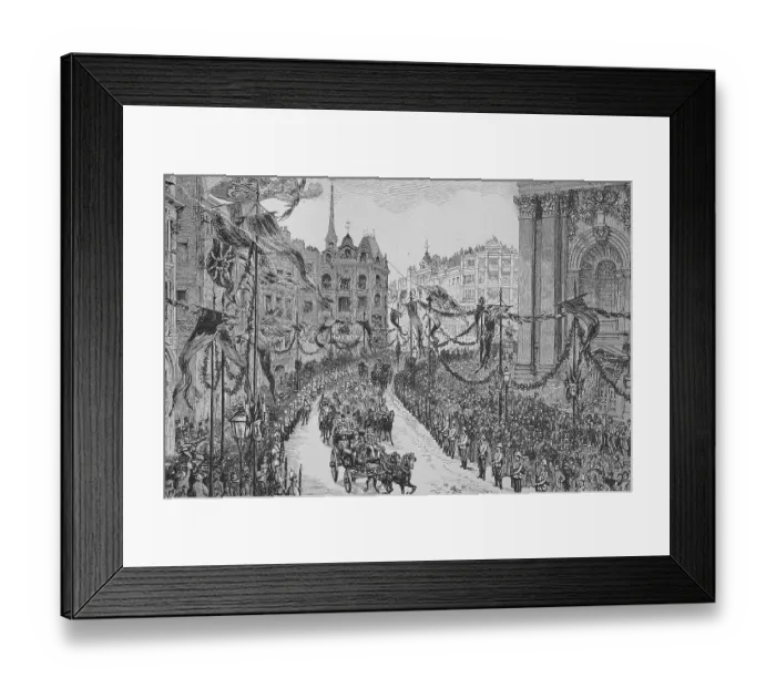 Framed Print : Reception of Emperor Wilhelm II in the City of London Framed Print : Reception of Emperor Wilhelm II in the City of London