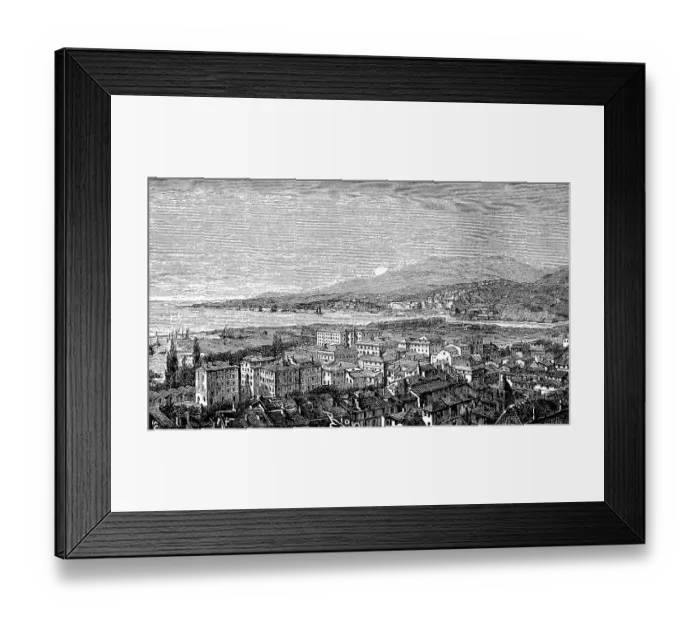 Framed Print : View of La Spezia, Liguria, Italy