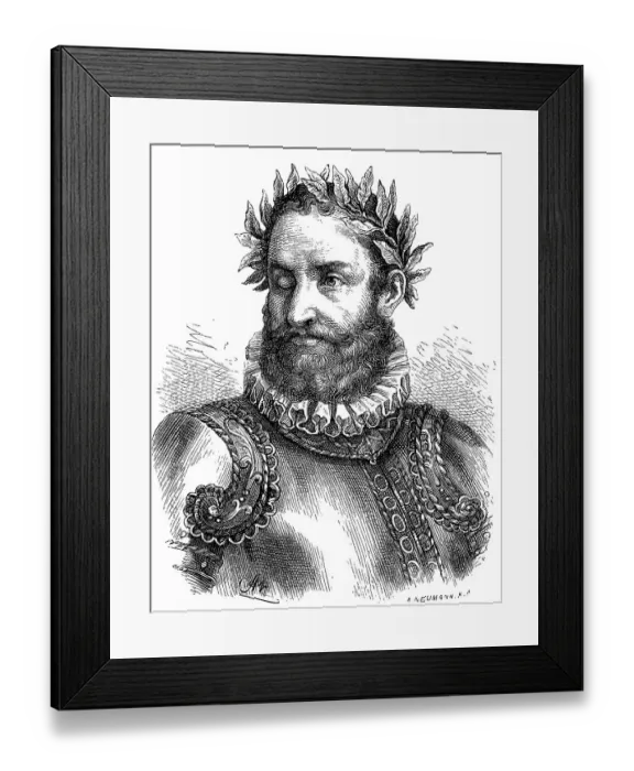 Framed Print : Luis Vaz de Camoes, Luiz Vaz de Camoes