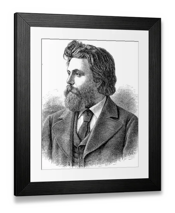 Framed Print : Adolf Donndorf, from 1889 von Donndorf Framed Print : Adolf Donndorf, from 1889 von Donndorf