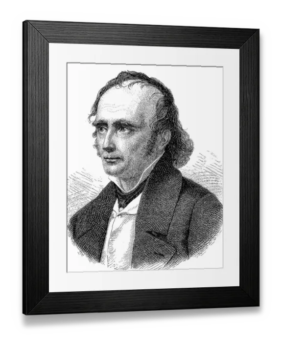 Framed Print : Friedrich Adolph Wilhelm Diesterweg