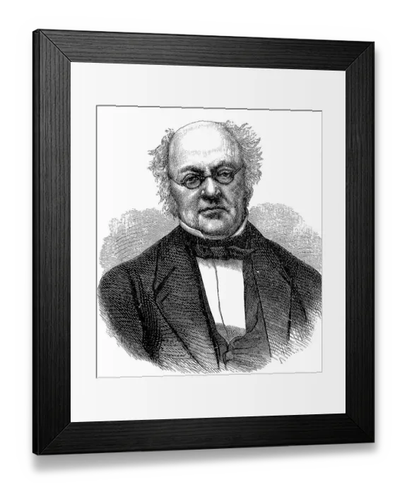 Framed Print : Didot, Firmin Ambroise, French typographer