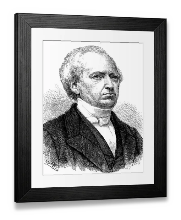 Framed Print : Franz Julius Delitzsch, 23 February 1813