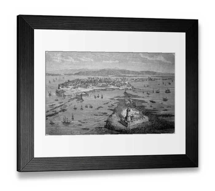 Framed Print : Cadiz in Andalusia, Spain, in 1880 Framed Print : Cadiz in Andalusia, Spain, in 1880