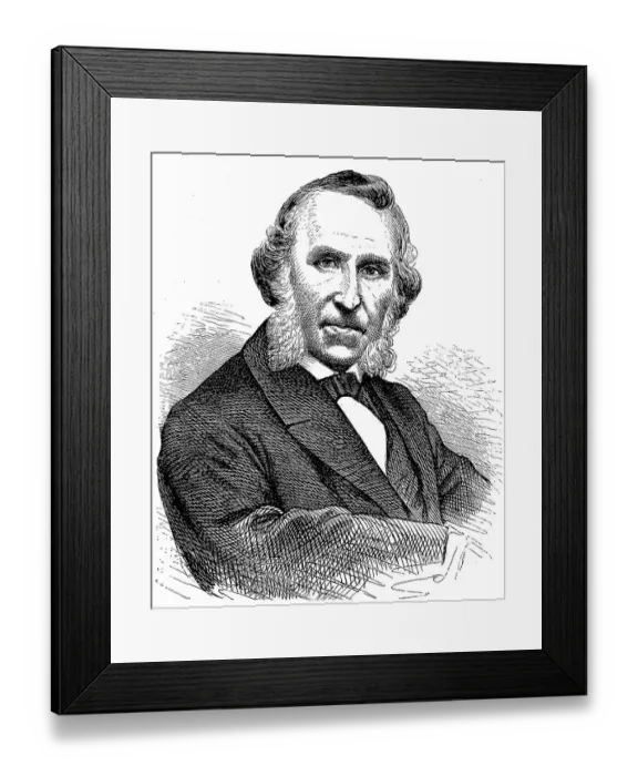 Framed Print : Philipp Eduard Devrient, 11 August 1801