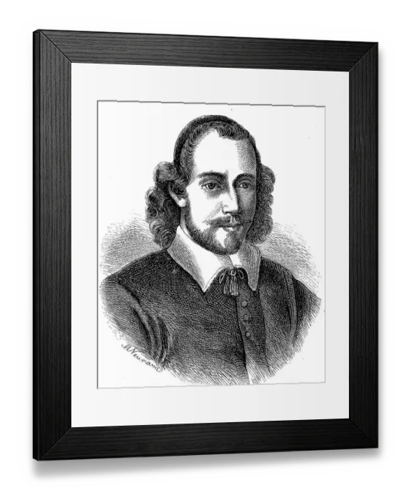 Framed Print : Simon Dach, 29 July 1605, 15 April 1659