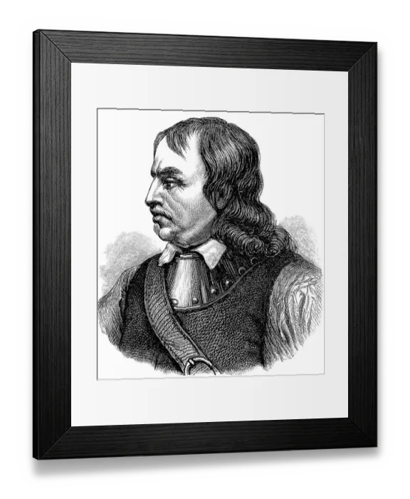 Framed Print : Oliver Cromwell, 25 April 1599 Framed Print : Oliver Cromwell, 25 April 1599