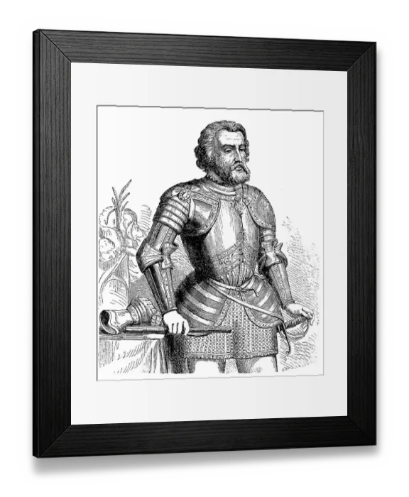 Framed Print : Hernan Cortes de Monroy y Pizarro Altamirano Framed Print : Hernan Cortes de Monroy y Pizarro Altamirano