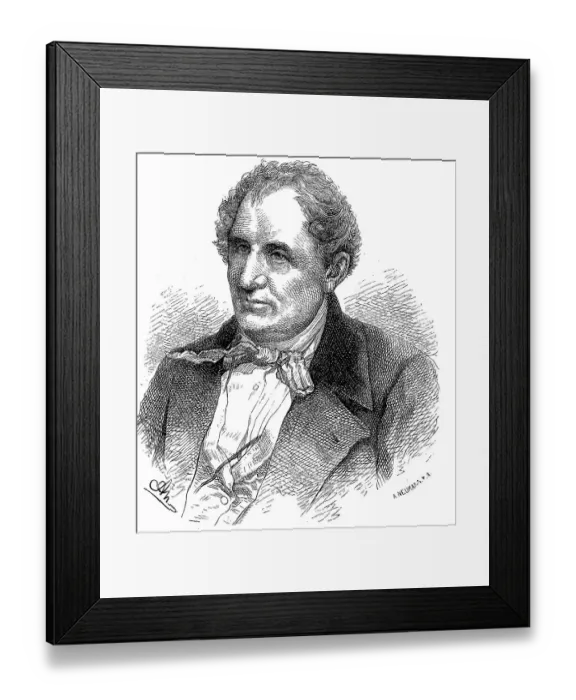 Framed Print : James Fenimore Cooper, 15 September 1789 Framed Print : James Fenimore Cooper, 15 September 1789