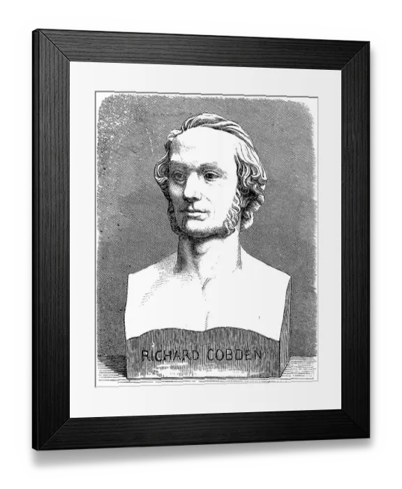 Framed Print : Richard Cobden, 3 June 1804, 2 April 1865