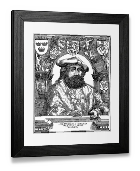 Framed Print : Christian II, 1 July 1481, 25 January 1559 Framed Print : Christian II, 1 July 1481, 25 January 1559