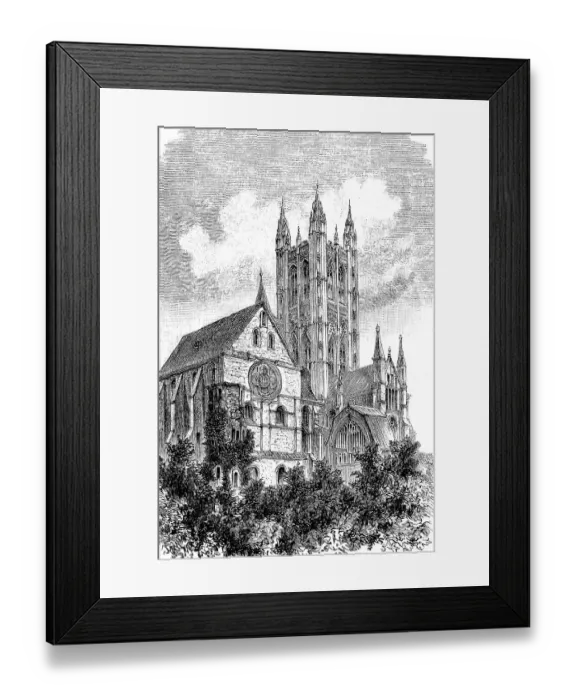 Framed Print : Canterbury Cathedral, Christ Church Cathedral