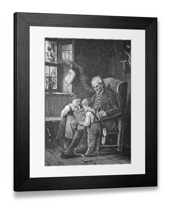 Framed Print : The Little Artist, Child Painting