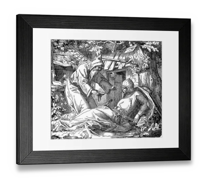 Framed Print : A Labetrunk for the Exhausted Knight Framed Print : A Labetrunk for the Exhausted Knight