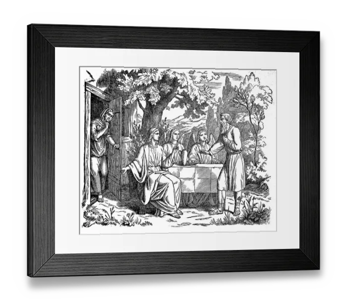 Framed Print : Abraham's Hospitality and Intercession Framed Print : Abraham's Hospitality and Intercession